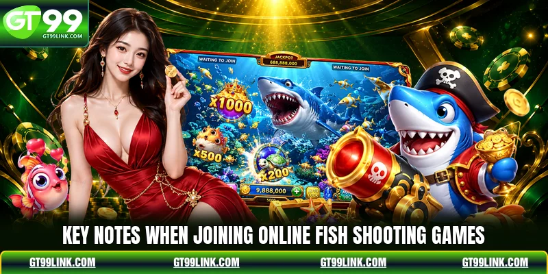 Key notes when joining online fish shooting games